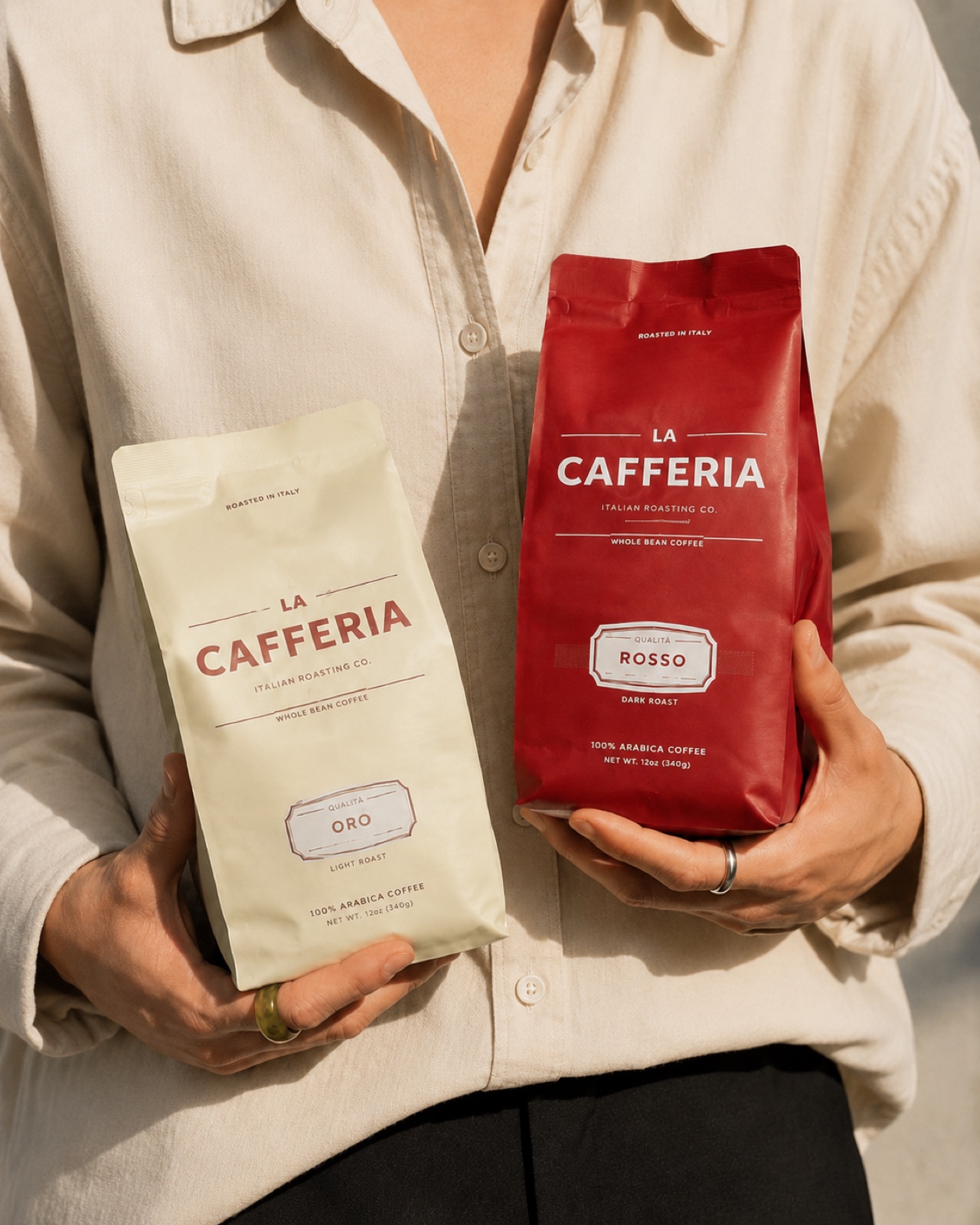 La Cafferia kahve çekirdeği paketleri